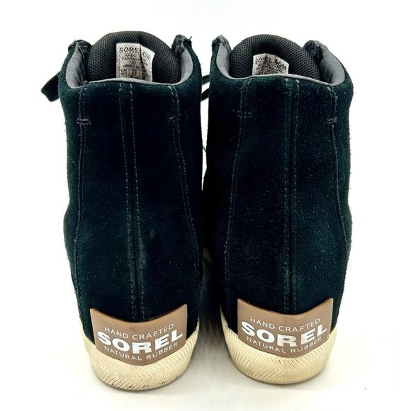 Sorel Out N About Slip On Wedge Women's Size 10.5 Black GUC - Picture 7 of 14